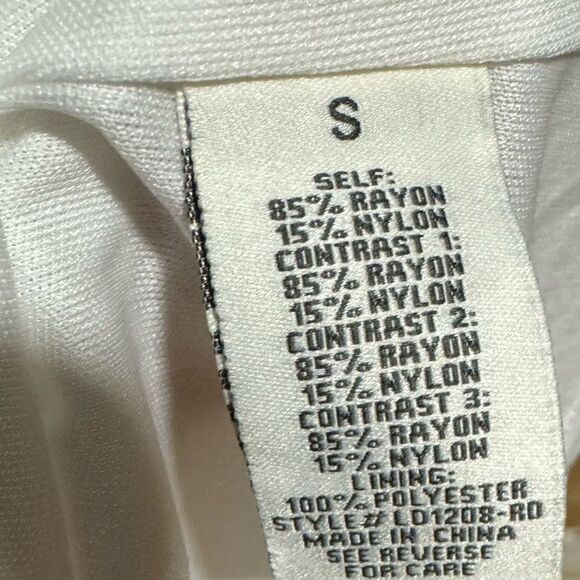 Anthropologie Aura Colorblock Puff Sleeve Midi Dress - Picture 8 of 8